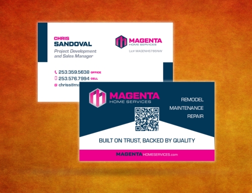 Magenta Home Services Business Card